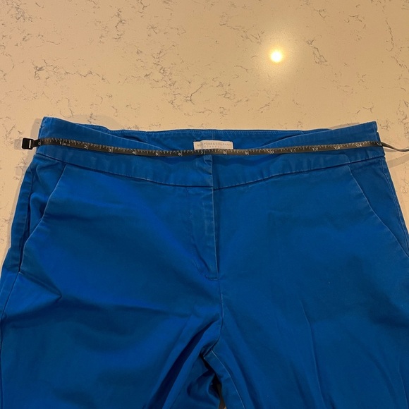 New York & Company Royal Cobalt Blue Stretch Ankle Career Office Pants Size 8 - Picture 8 of 11
